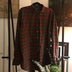 Ralph Lauren long plaid button-up